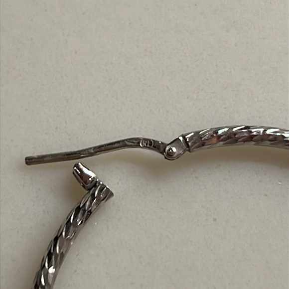 Ralph Lauren 925 100% Sterling Silver Hoop Earrings - Picture 4 of 5